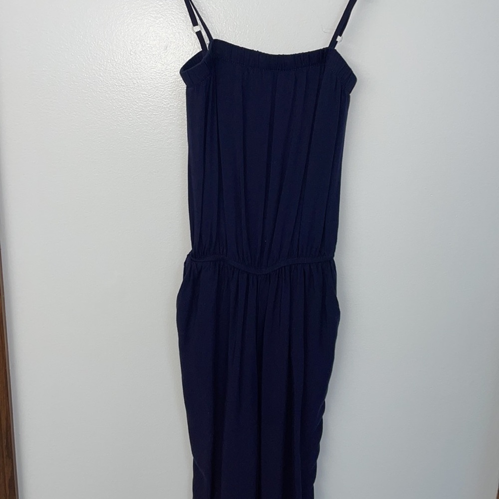 Necessary Objects Navy Jumpsuit Xs With Pockets - image 7